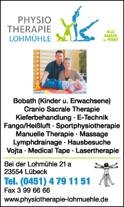 Physiotherapie Lohmühle in Lübeck Banner