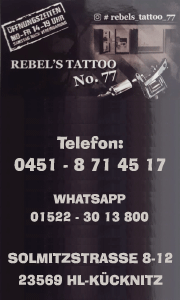 Rebel's Tattoo No.77 Banner