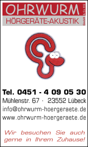 Ohrwurm Hörgeräteakustik in Lübeck Banner